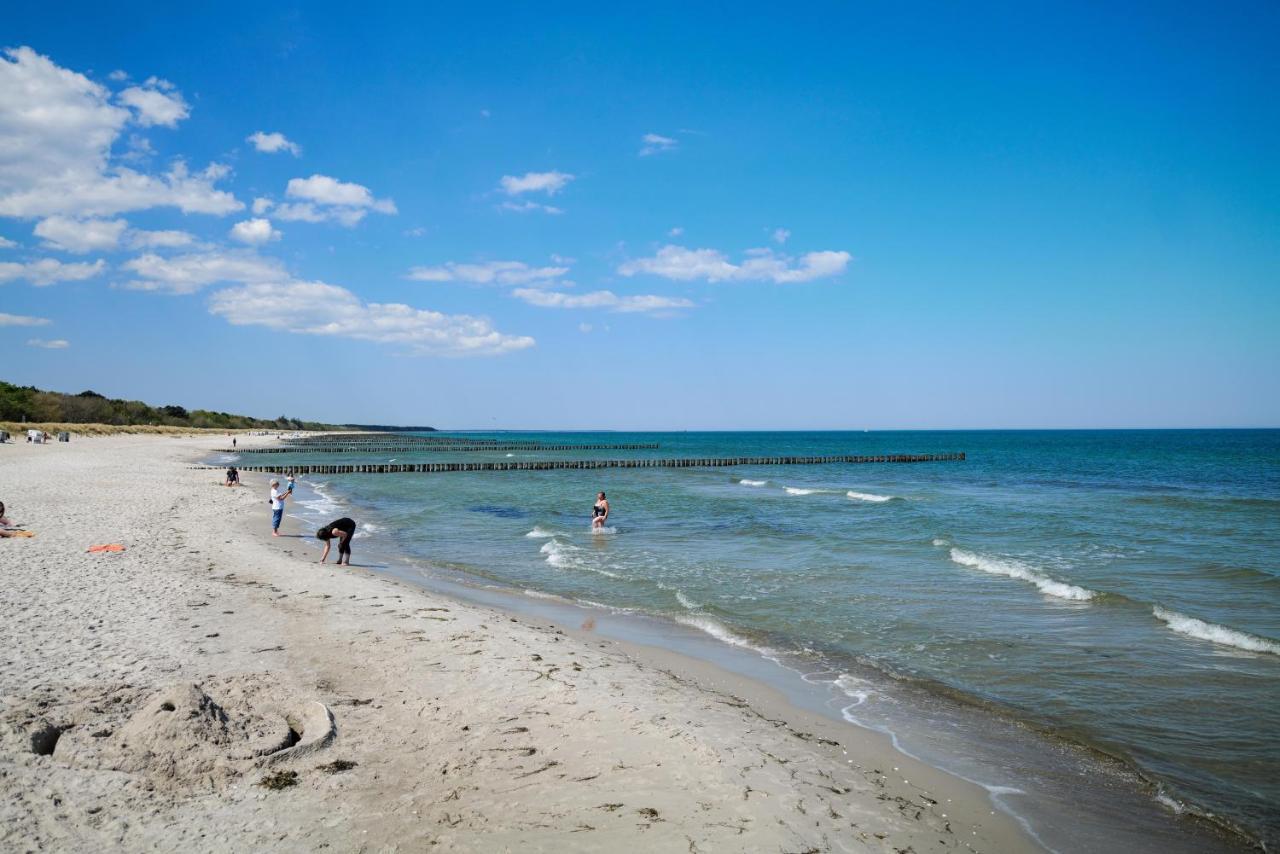 Ferienwohnungen Meerfarbig Zingst - Haustierfrei -Terrasse Mit Strandkorb Oder Balkon - E-Ladesaeule - Parkplatz - Wlan - Fahrradschuppen - Waschtrockner - Ruhig Und Zentral - Nichtraucher Exterior photo