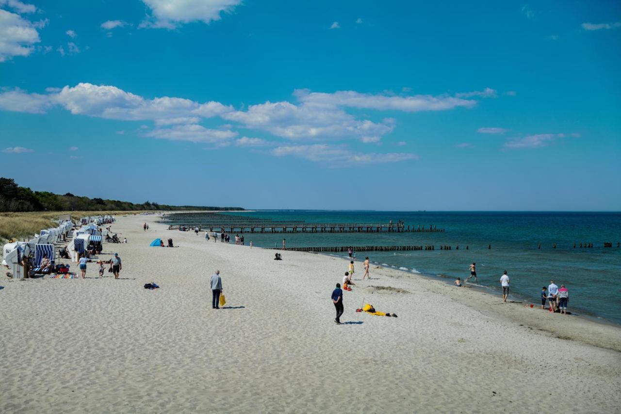 Ferienwohnungen Meerfarbig Zingst - Haustierfrei -Terrasse Mit Strandkorb Oder Balkon - E-Ladesaeule - Parkplatz - Wlan - Fahrradschuppen - Waschtrockner - Ruhig Und Zentral - Nichtraucher Exterior photo